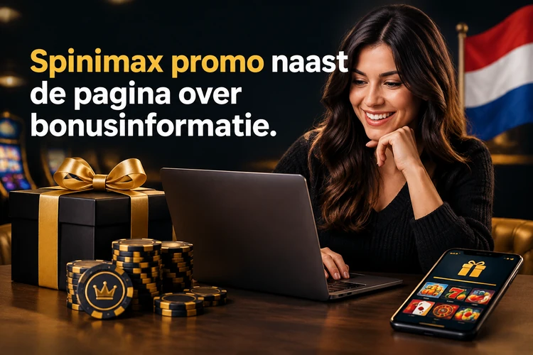 Spinimax promo naast de pagina over bonusinformatie